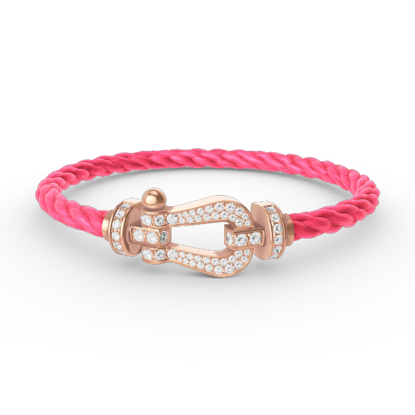 ¡®Jewelicorn¡¯FORCE LARGE HORSESHOE FULL DIAMOND BRACELET ROSE GOLD