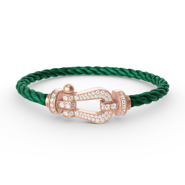 ¡®Jewelicorn¡¯FORCE LARGE HORSESHOE FULL DIAMOND BRACELET ROSE GOLD