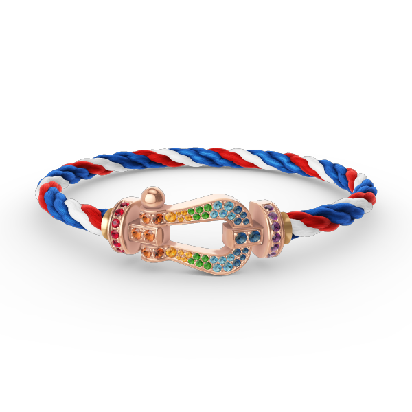 ¡®Jewelicorn¡¯FORCE LARGE HORSESHOE  COLORED DIAMOND BRACELET ROSE GOLD