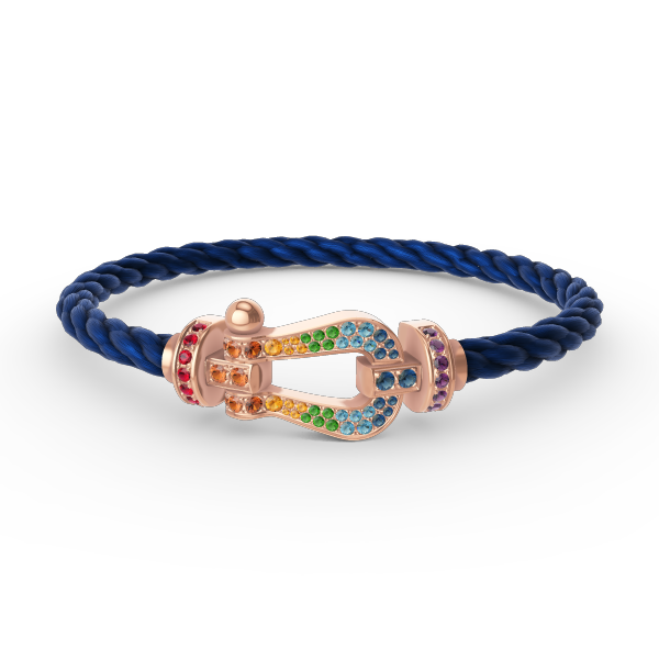 ¡®Jewelicorn¡¯FORCE LARGE HORSESHOE  COLORED DIAMOND BRACELET ROSE GOLD