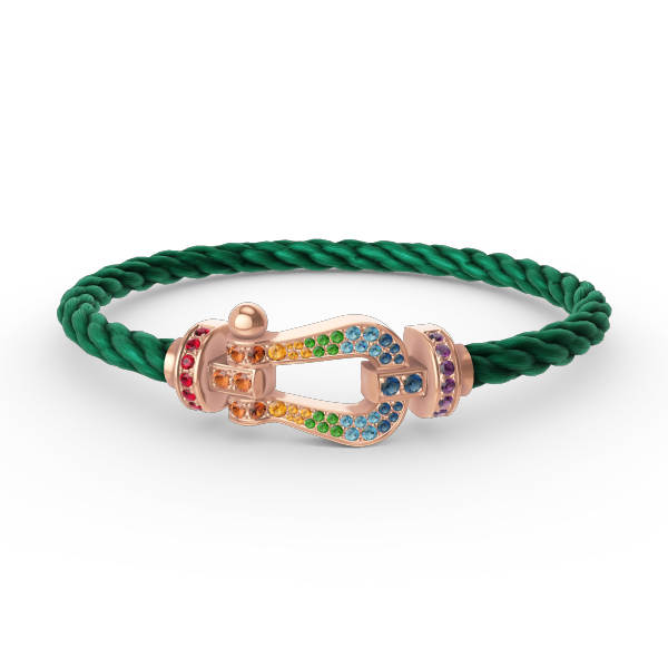 ¡®Jewelicorn¡¯FORCE LARGE HORSESHOE  COLORED DIAMOND BRACELET ROSE GOLD