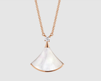 ¡®Jewelicorn¡¯DREAM NECKLACE WHITE MOP PINK GOLD 1 DIAMOND