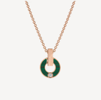 ¡®Jewelicorn¡¯GARI NECKLACE PINK GOLD MALACHITE