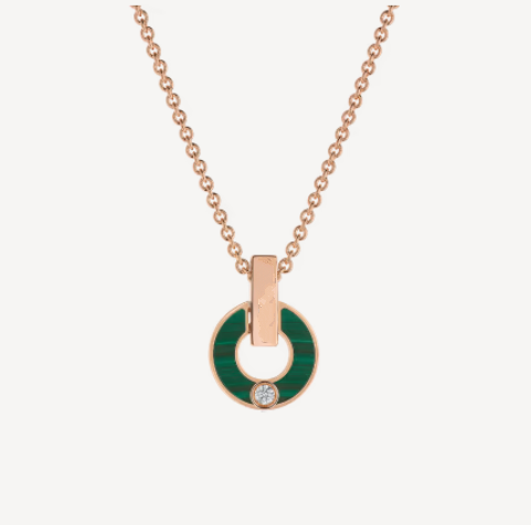 ¡®Jewelicorn¡¯GARI NECKLACE PINK GOLD MALACHITE
