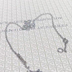 ®Jewelicorn®フリヴォル シルバー フラワー ダイヤモンド ブレスレット