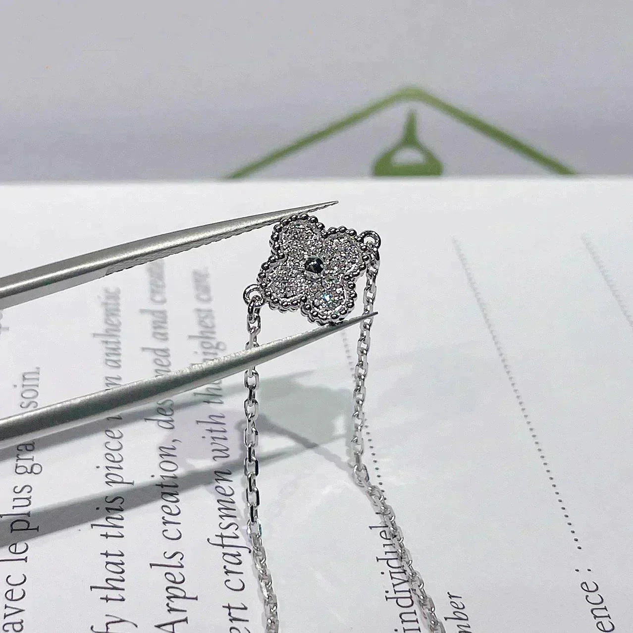 ®Jewelicorn®クローバーシングルフラワーブレスレットシルバー