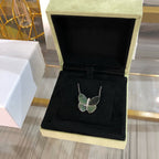 ¡®Jewelicorn¡¯LARGE BUTTERFLY SILVER PENDANT DIAMOND NECKLACE