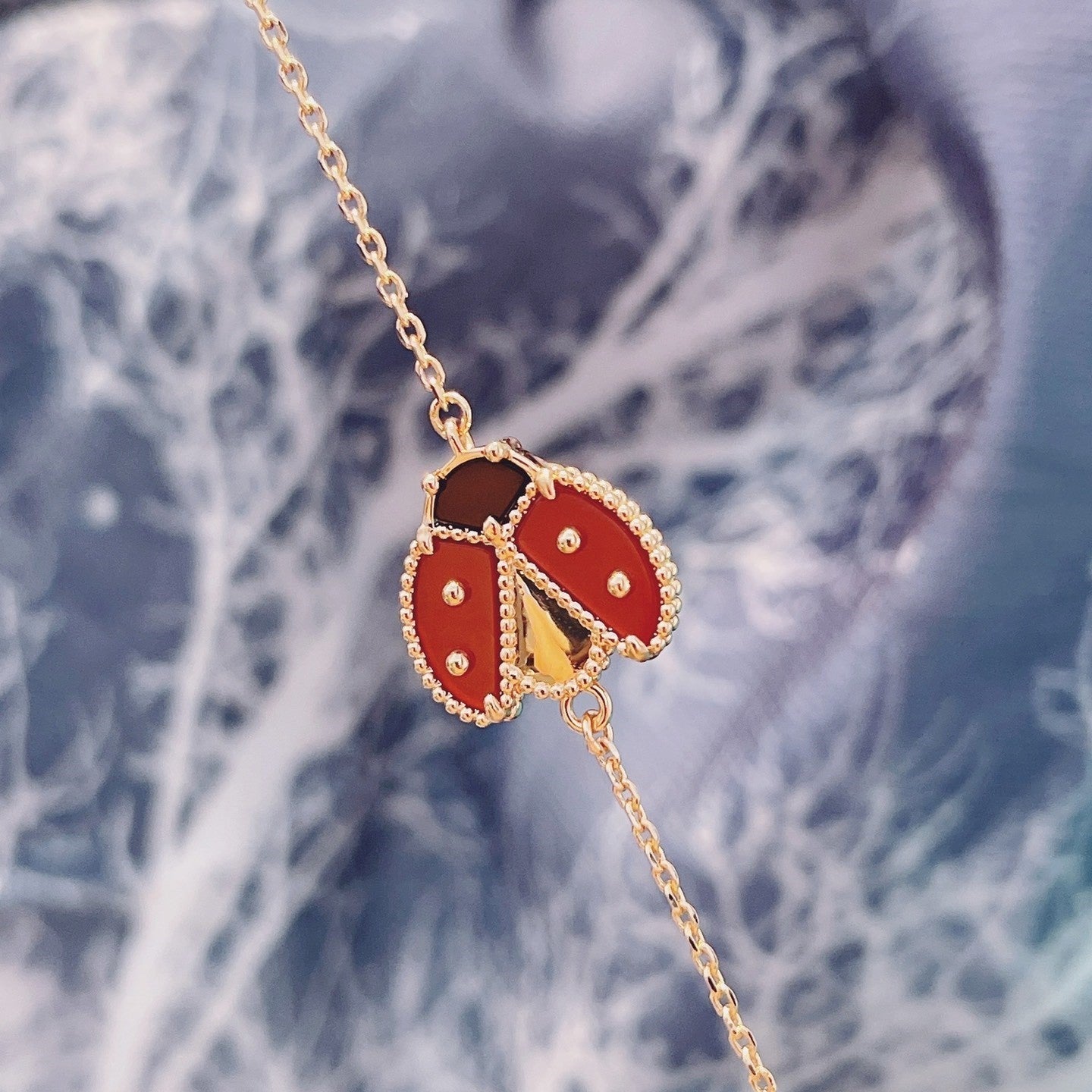 ®Jewelicorn® ラッキースプリング 1モチーフ ピンクゴールドブレスレット