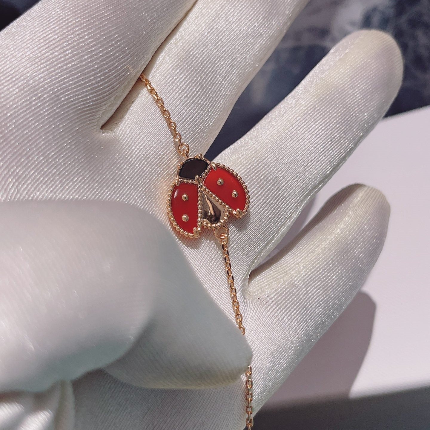 ¡®Jewelicorn¡¯LUCKY SPRING 1 MOTIF PINK GOLD BRACELET