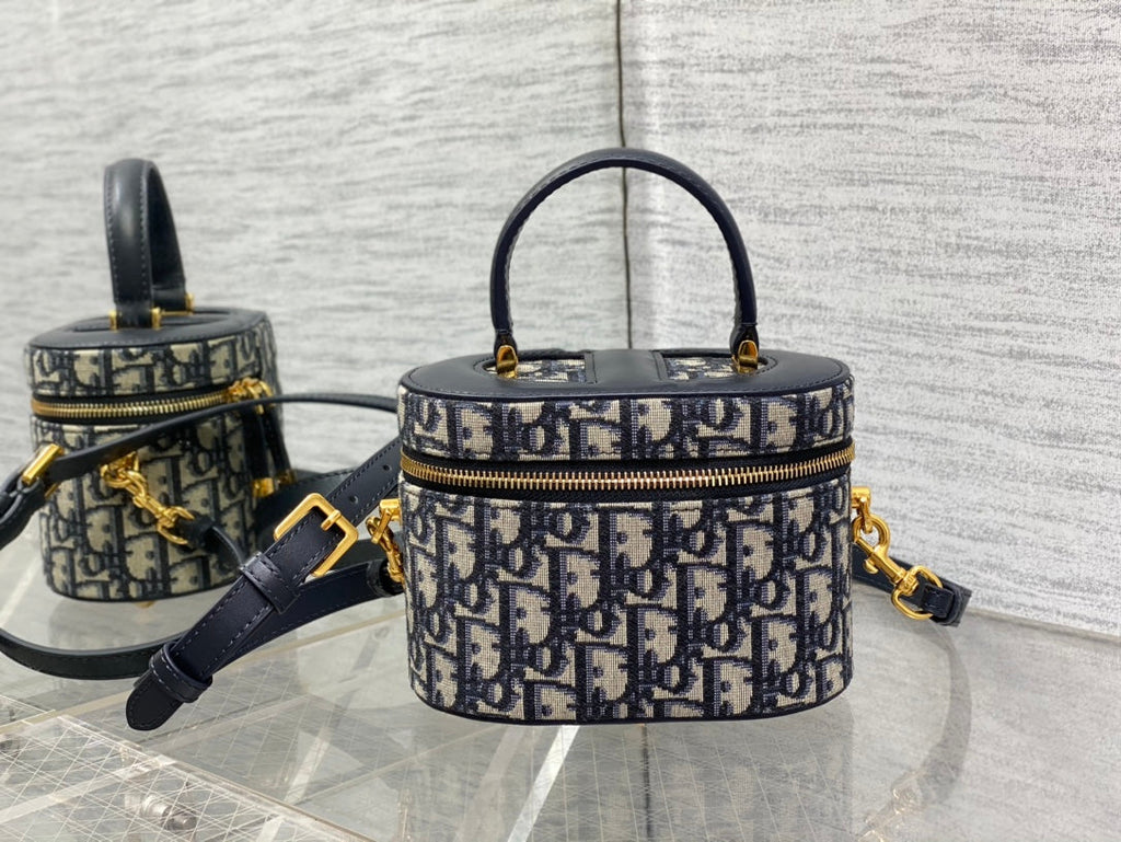 CD-Signatur-Etui, 16 cm, blaue Schrägstickerei