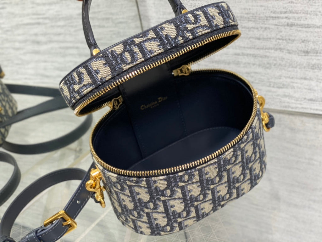 CD-Signatur-Etui, 16 cm, blaue Schrägstickerei