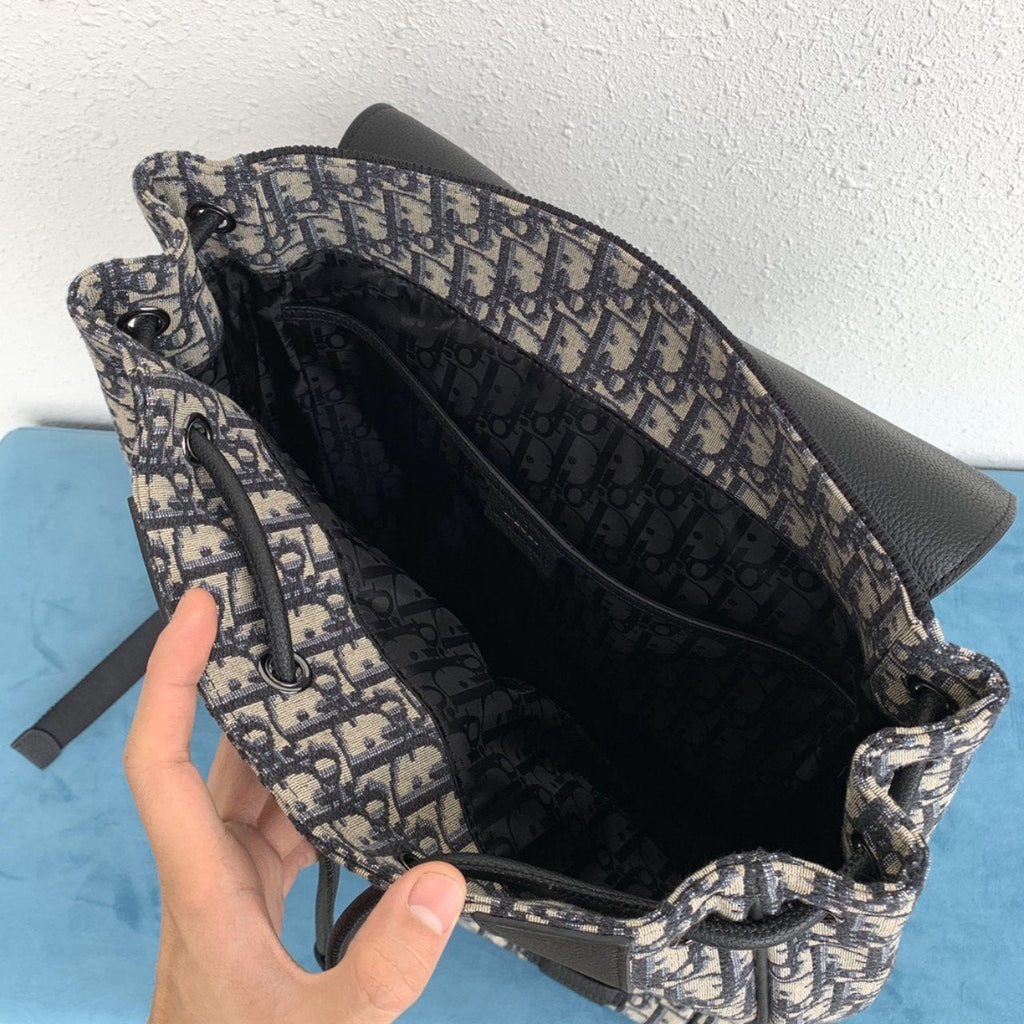 MOTION RUCKSACK BEIGE UND SCHWARZ OBLIQUE 